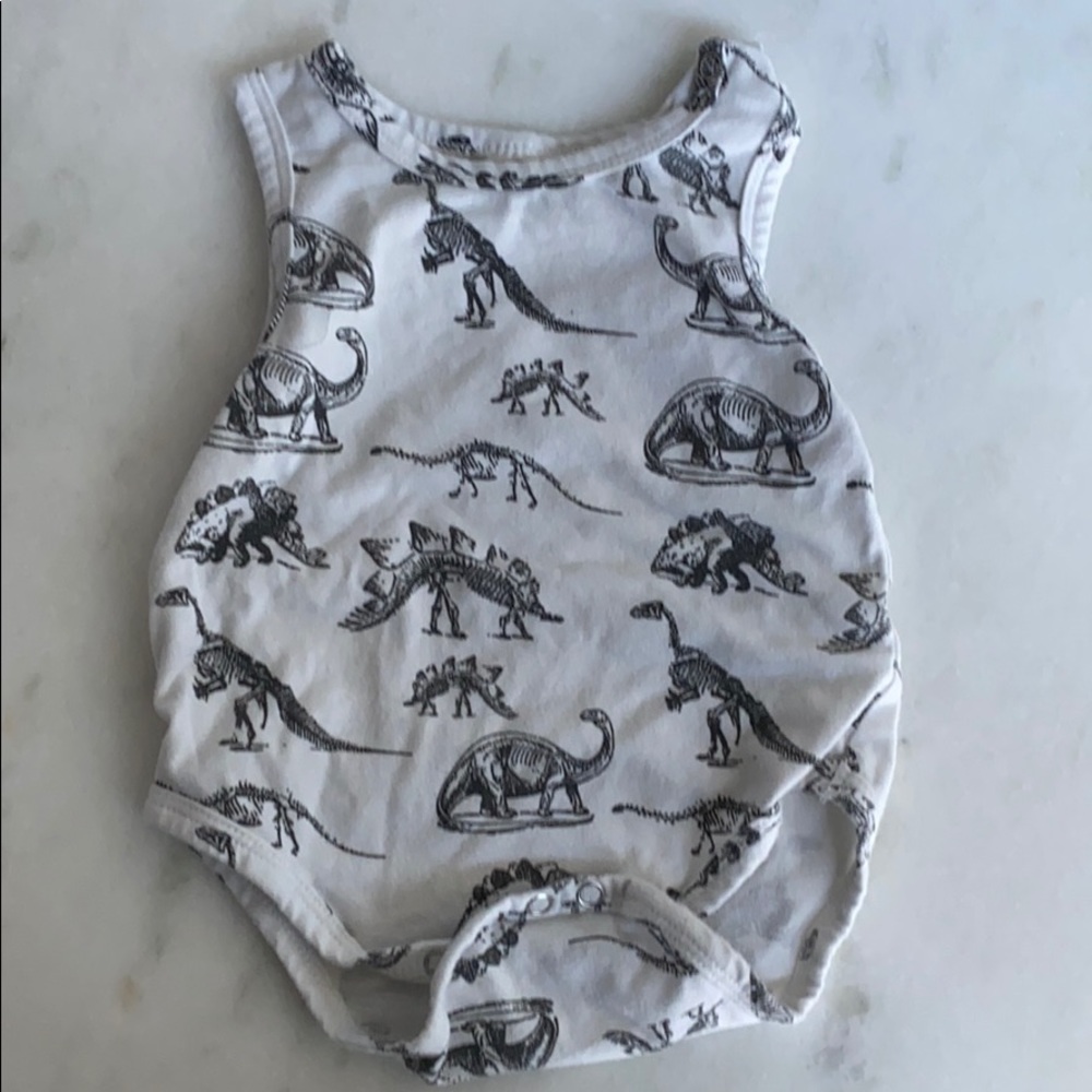 Dinosaur sleeveless onesie